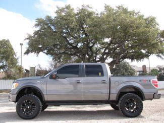 Lifted crew 5.4l triton v8 heated cooled leather rev cam nav sunroof 4x4 fx4!
