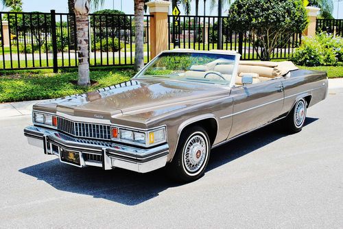 Amazing very rare 1978 cadillac deville convertible very hard to find like this.