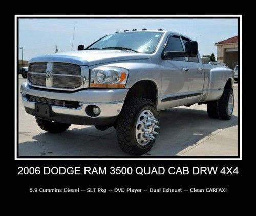 4x4 5.9 cummins diesel dualie -- dvd -- 18 wheeler kit -- clean carfax!