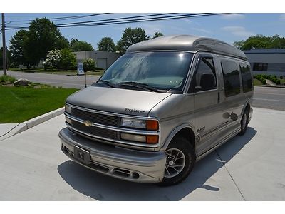 2001 chevrolet conversion van limited, leather, tv dvd