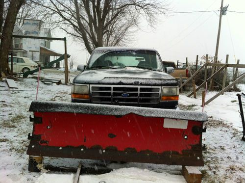 1994 ford bronco with western snow plow