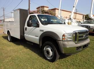 2005 ford f450 service utility bed- diesel engine- dully- low miles- one owner