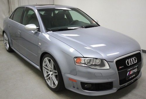 Silver audi rs4 quattro 4.2l v8 manual sunroof leather we finance 63k hwy miles