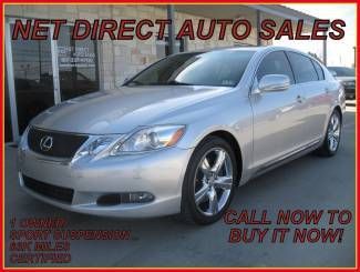 08 gs 460 sport suspension nav+backup camera htd/ cld leather net direct auto