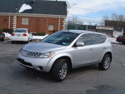 2007 nissan murano s all wheel drive a/t silver / black excellent condition