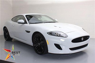 2012 jaguar xkr coupe supercharged one-owner 13,105 miles white