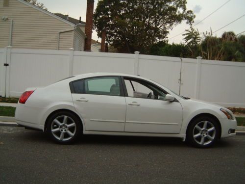2004 nissan maxima se leather moonroof pearl white a/t priced to sell