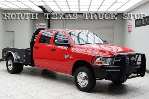 2012 dodge ram 3500 diesel 4x4 dually flat bed hauler texas truck