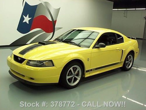 2003 ford mustang mach 1 5spd leather hood scoop 59k mi texas direct auto