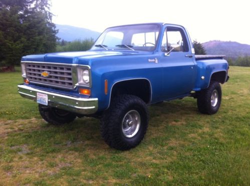 1976 chevrolet stepside 4x4. well optioned. lots new. look!