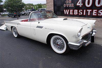 1957 ford thunderbird convertible hard top soft top automatic very clean nice
