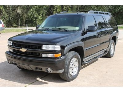 05 chevy suburban z71 4x4 1 owner nav rear dvd mroof cd 4 captain seat noreserve