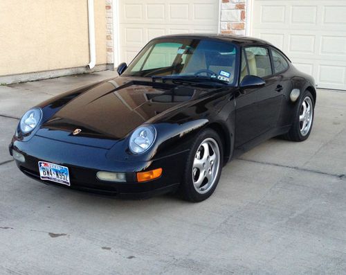 Black 1996 porsche 911 carrera 4 coupe: in good condition with low mileage