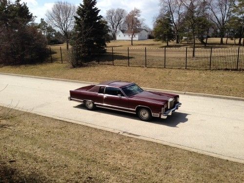 1978 lincoln continental town coupe, low miles, all original, very rare car