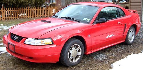 2001 ford mustang  2-door sedan 3.8l bright bright red automatic