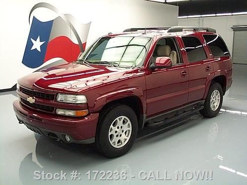 2005 chevy tahoe z71 7 pass dvd htd leather tow pkg 63k texas direct auto