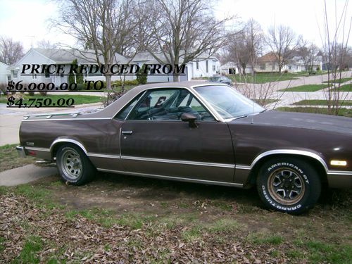 1984 chevy elcamino conquista brown and tan excellent body and running condition