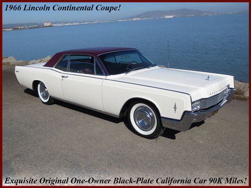 Very special 1-owner 1966 lincoln continental coupe!  california car 90k miles!