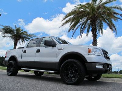 Ford f150 super crew cab 4x4 fx4 center shift leather dvd 20" wheels nitto tires