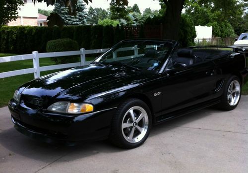 1995 ford mustang gt convertible 5.0l, 5 speed