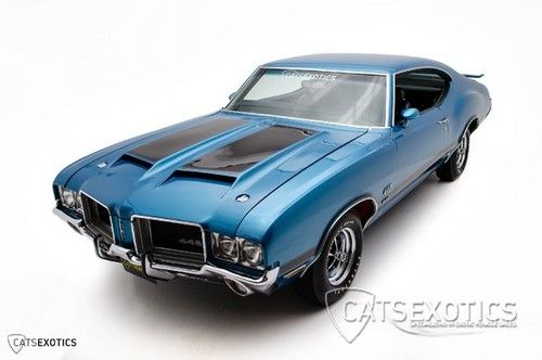 1971 oldsmobile 442 w30 extremely low miles 16,854 viking blue