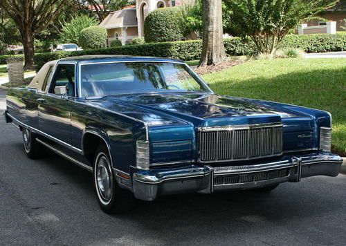 Incredible two owner arizona survivor  1976 lincoln town coupe -  46k orig mi