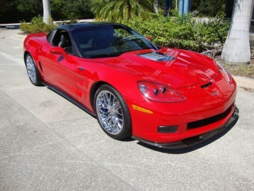 Zr1 chrome calipers ccb ceramic 638 hp only 348 miles victory red