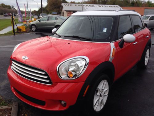 2011 mini cooper countryman low miles automatic red sunroof wheels