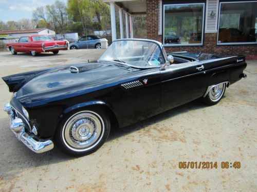 1955 ford thunderbird restored original #&#039;s match gorgeous!!! 100 pics black