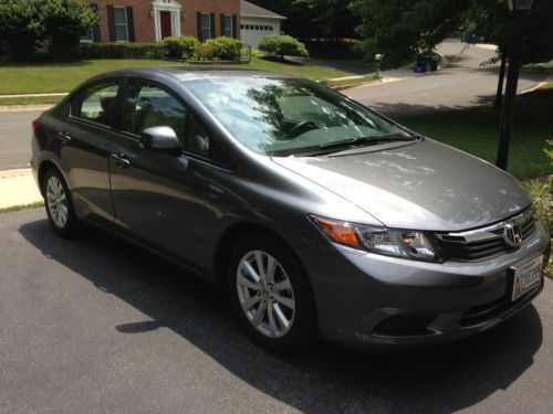 Civic ex 2012 in immaculate condition inside/outside, gray, 23000 miles, 1 owner