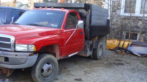 Dodge dump truck with plow/spreaders