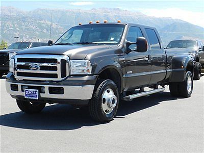 Ford crew cab lariat 4x4 dually powerstroke diesel longbed leather auto tow