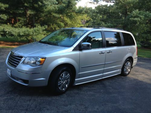 2010 chrysler town &amp; country limited handicap accessible van