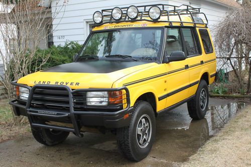 1997 land rover discovery xd camel trophy edition roof rack lights yellow range