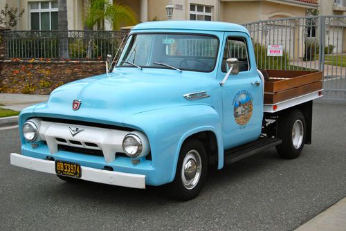 1954 ford f100 stake bed truck, v8, 3-on-the-tree, great driving rust-free truck