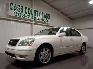 2003 ls430 one owner crystal white, immaculate non-smoker, sunroof, heated seats