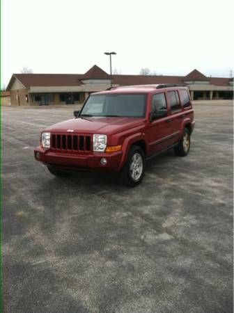 2006 jeep commander base sport utility 4-door 4.7l red