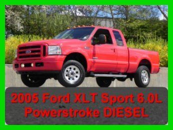 2005 ford f250 4x4 4wd extended cab 6.5' xlt sport  6.0l p/s diesel - no reserve
