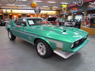 1971 ford mustang mach 1 grabber green, original 351 c-6 3.00 locker 9"