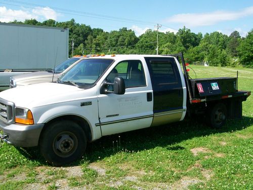 1999 ford f350 flatbed   diesel repo