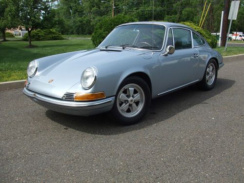 1969 porsche 912 coupe lwb 5 speed solid blue w/ black interior like 911