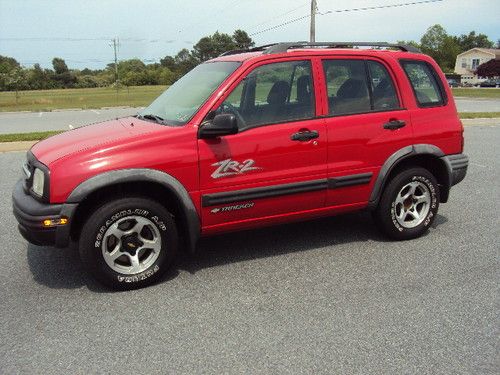 Clean one owner 2002 chevrolet tracker zr2 suv 4-door 2.5l 4x4 no reserve
