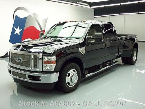 2008 ford f-350 lariat crew diesel drw sunroof leather  texas direct auto