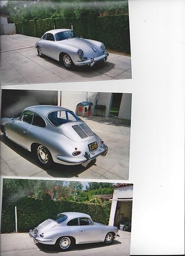 1 owner for the past 38 years! silver porsche 356 coupe excellent condition