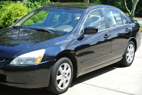 2005 honda accord ex leather sunroof navigation xm no reserve with warranty