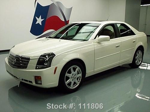 2003 cadillac cts sedan sunroof heated leather only 21k texas direct auto
