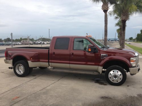 08 ford f-450 sd king ranch crew cab gps pkup 4x4 powerstoke diesel no reserve