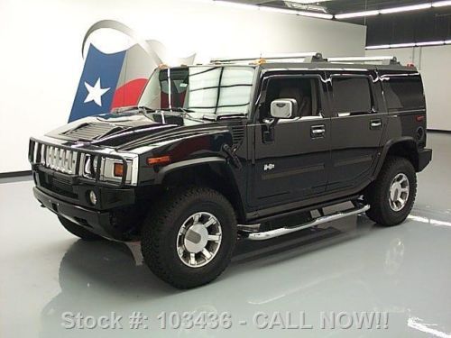 2004 hummer h2 lux 4x4 heated leather brushguard 30k mi texas direct auto