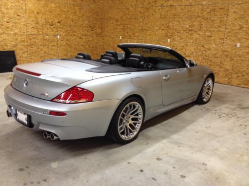 2009 bmw m6 convertible, 6 spd with dinan up grades, beautiful silverstone ext