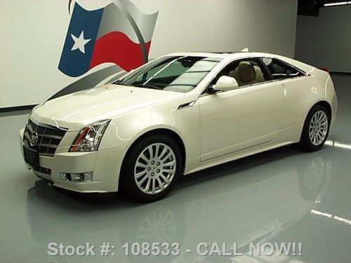 2011 cadillac cts premium coupe sunroof nav rear cam 9k texas direct auto